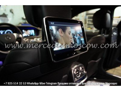Цифровой ТВ тюнер мерседес для переднего монитора + подключение к задним мониторам. Mercedes S-Class W222 | Мерседес 222